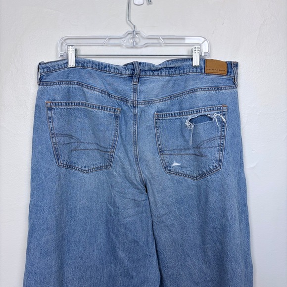 American Eagle Super High Rise Ultra Wide Leg Y2K Streetwear Retro Size 16 - Picture 7 of 11